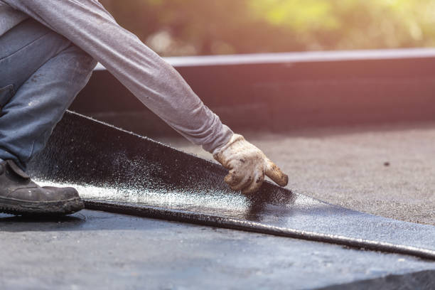 Professional Waterproofing technician working in Skaneateles, NY